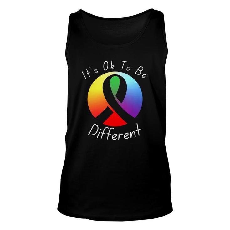 It's Ok To Be Different Cute Autism Awareness For Teachers And Students Tank Top