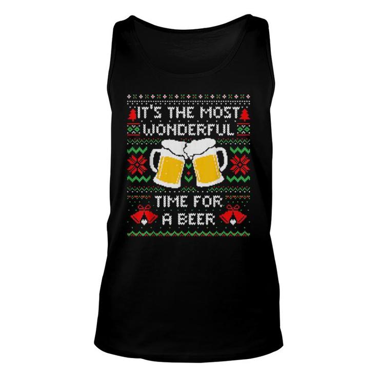 It's The Most Wonderful Time For A Beer  Unisex Tank Top