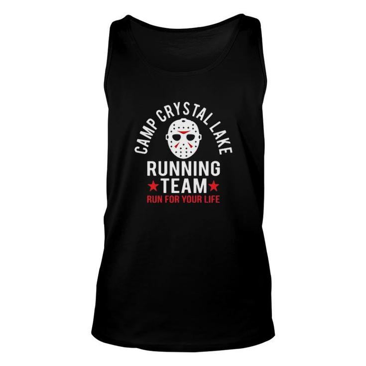 Jason Voorhees Camp Crystal Lake Running Team Run For Your Life Tank Top