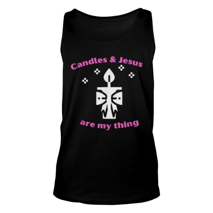 Jesus Candle Making Making Candle Make  Unisex Tank Top