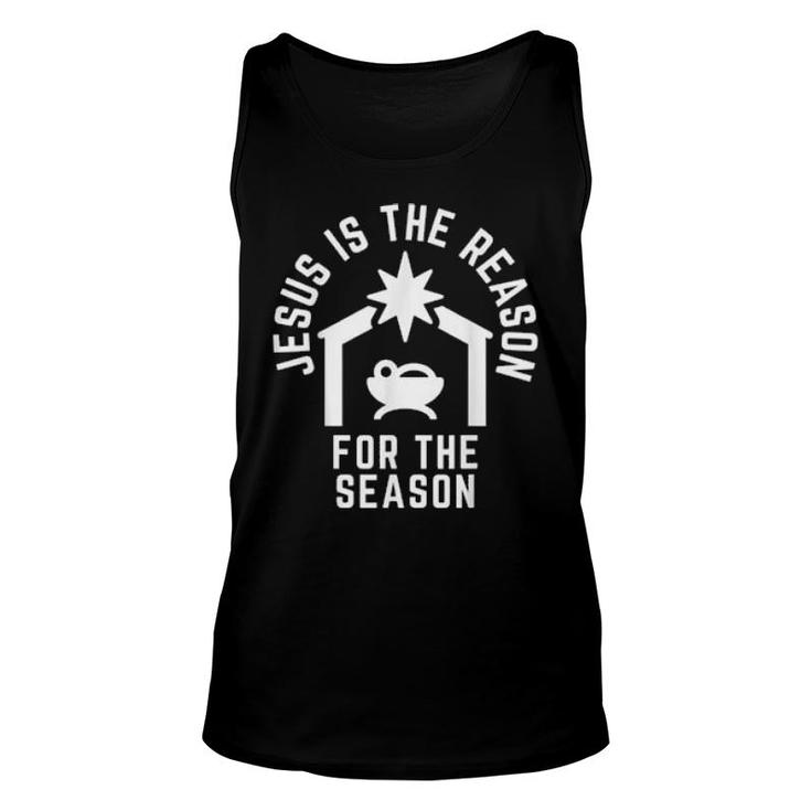Jesus Is The Reason For The Season Christmas  Unisex Tank Top