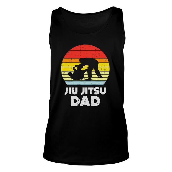 Jiu Jitsu Dad Sunset Retro Brazilian Martial Arts Men Gift Unisex Tank Top