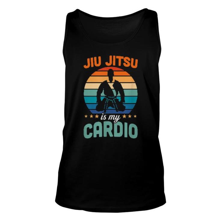 Jiu Jitsu Is My Cardio Bjj Training Retro Style  Unisex Tank Top