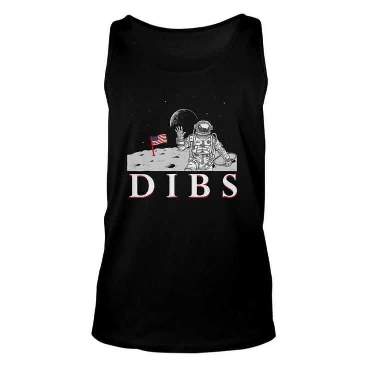 July 4Th Dibs Usa Flag On Moon Astronaut Space Unisex Tank Top