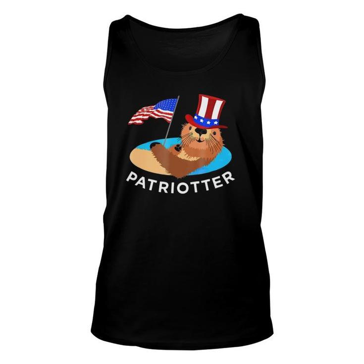 July 4Th Otter  Cute Usa Patriot Animal Tee Gift Unisex Tank Top