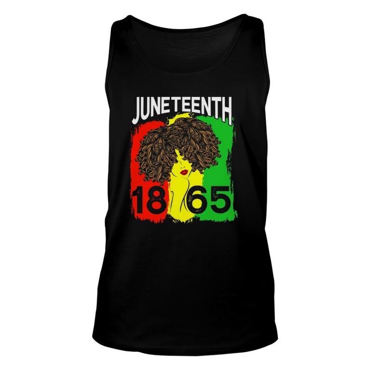 Juneteenth 1865 Is My Independence Day Black Women Black Pride Pan-African Colours Tank Top