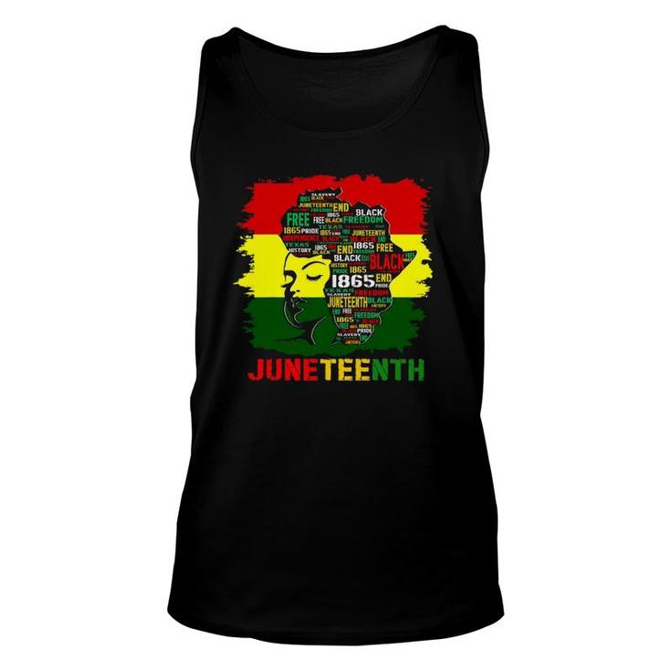 Juneteenth Independence Day African Flag Black History Tee Tank Top