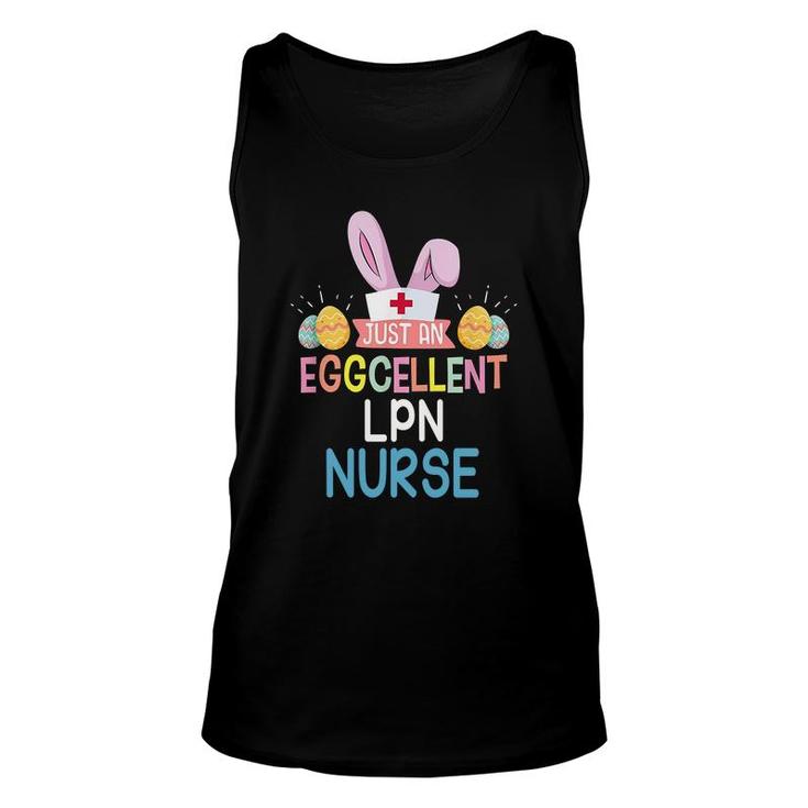 Just An Eggcellent Lpn Easter Sunday Nursing Job Title Unisex Tank Top