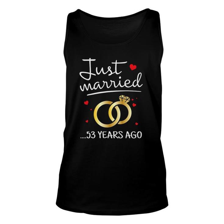 Just Married 53 Years Ago Couple 53Rd Anniversary Tank Top