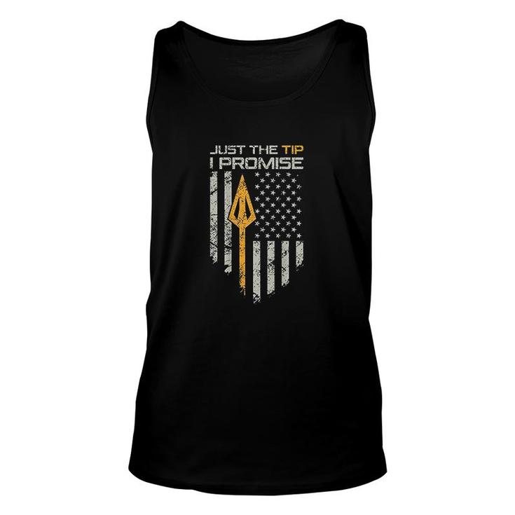 Just The Tip I Promise Funny Bow Hunter Archery Unisex Tank Top