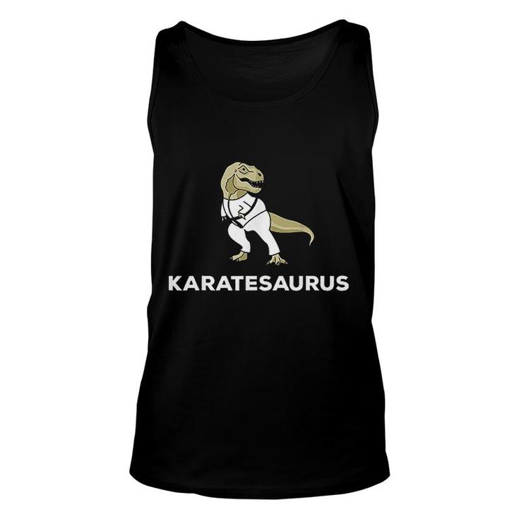 Karate T Rex Karatesaurus Funny Unisex Tank Top