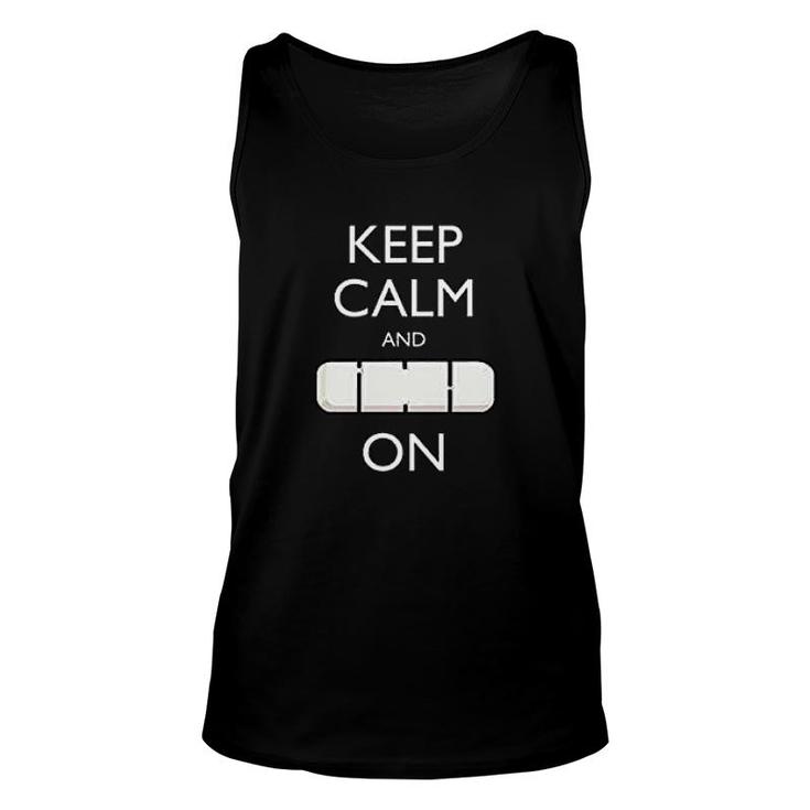Keep Calm And Carry On Unisex Tank Top