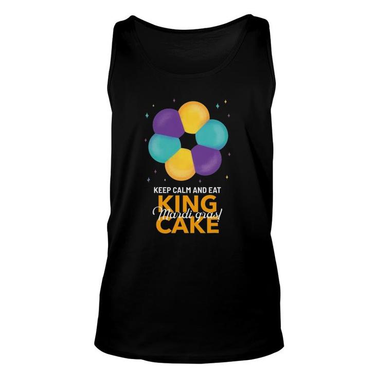 Keep Calm And Eat King Cake Mardi Gras Unisex Tank Top