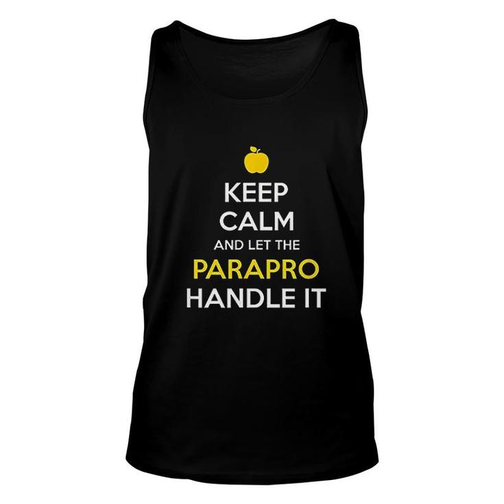 Keep Calm And Let The Parapro Handle It Unisex Tank Top