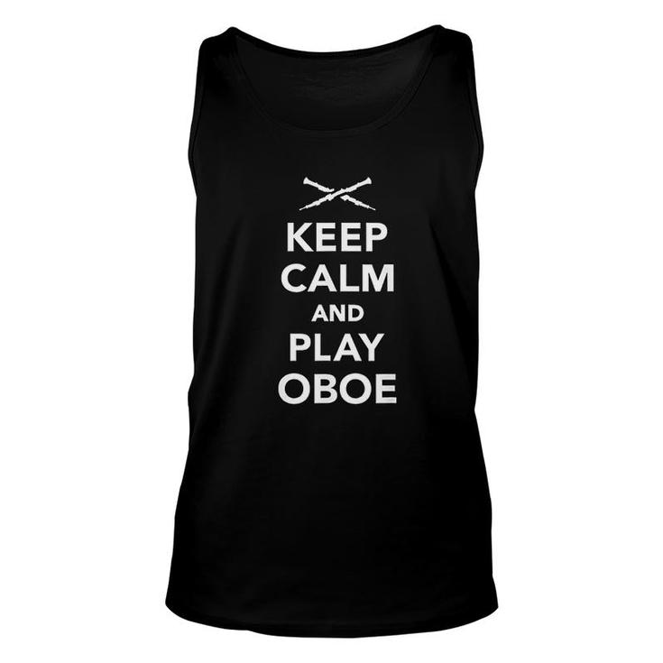 Keep Calm And Play Oboe Unisex Tank Top
