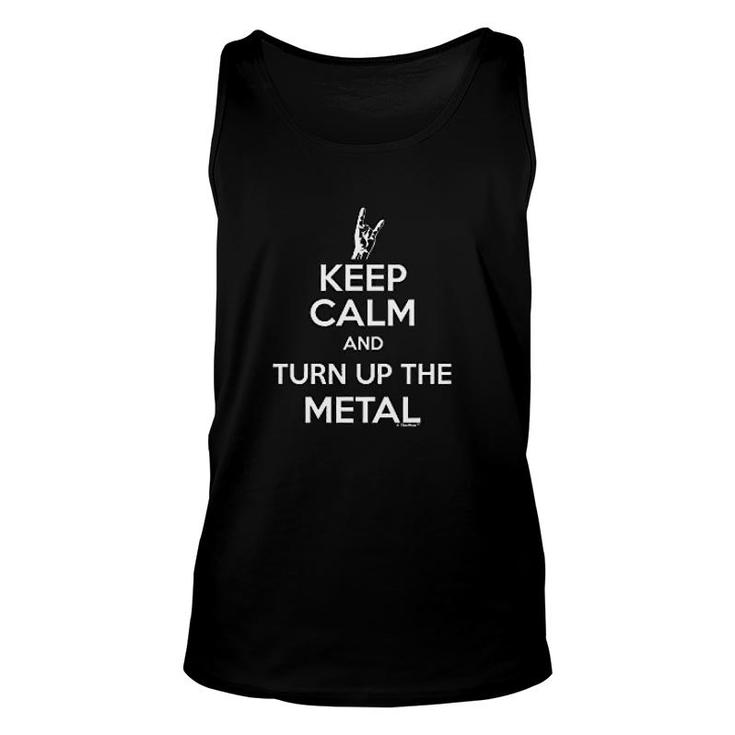 Keep Calm And Turn Up The Metal Unisex Tank Top