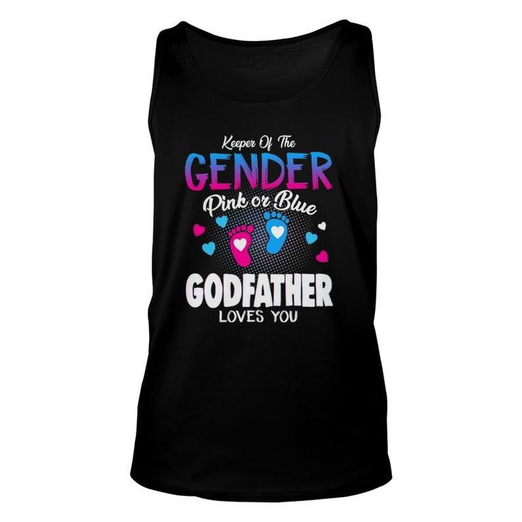 Keeper Of The Gender Pink Or Blue Godfather Loves You Reveal Tank Top
