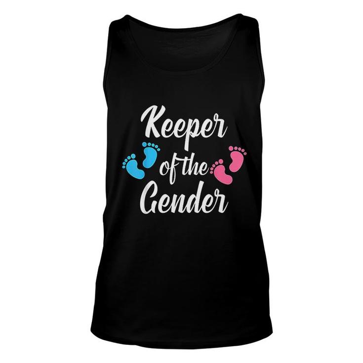 Keeper Of The Gender Baby Announcement Unisex Tank Top