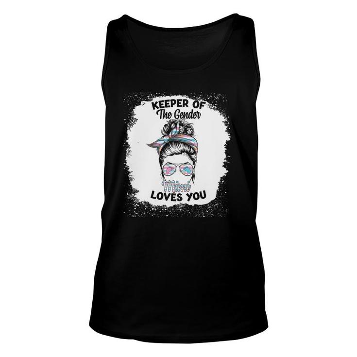 Keeper Of The Gender Reveal Mimi Baby Announcement Party Unisex Tank Top