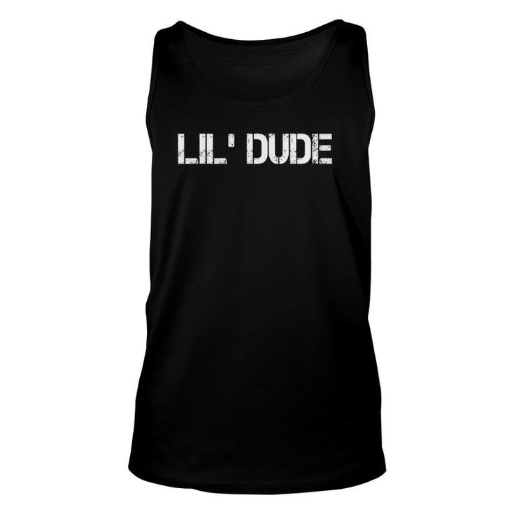 Kids Lil' Dude Dad's And Son's Matching For Father's Day Unisex Tank Top