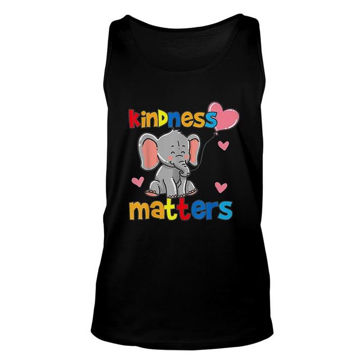 Kindness Matters Elephant Unisex Tank Top
