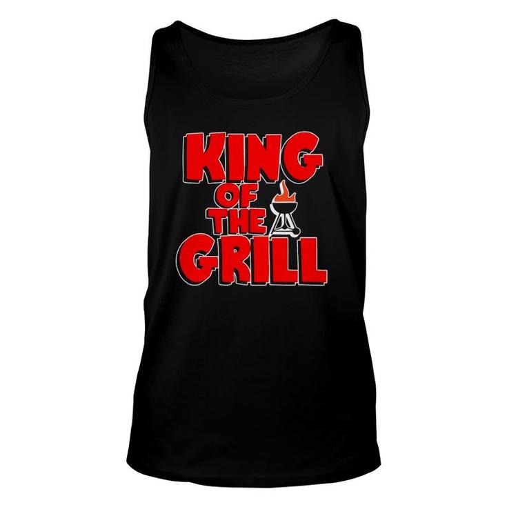King Of The Grill Bbq Grill Parody Father's Day Tank Top