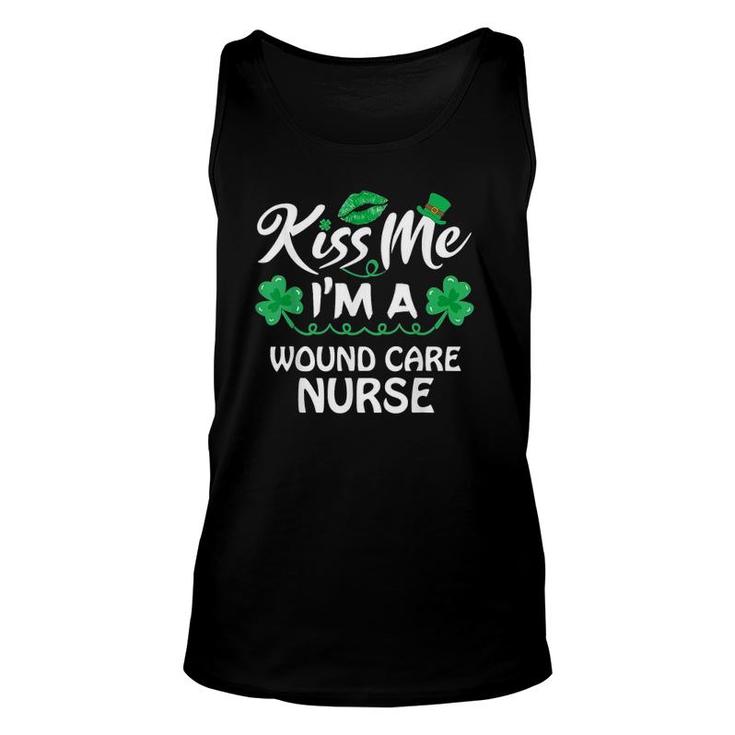 Kiss Me Funny Lucky Wound Care Nurse St Patricks Day Gift Unisex Tank Top