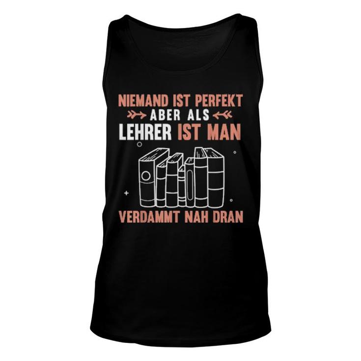 Klassenlehrer Bücher Lehramt Pädagoge Lustiges Lehrer  Unisex Tank Top