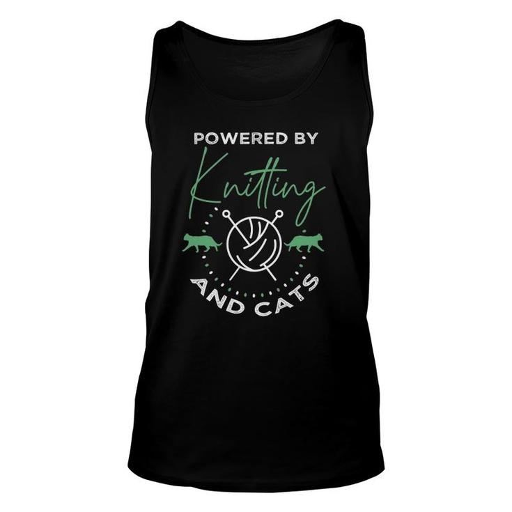 Knitting  Funny Cat Lover Quote Knitting Lover Unisex Tank Top