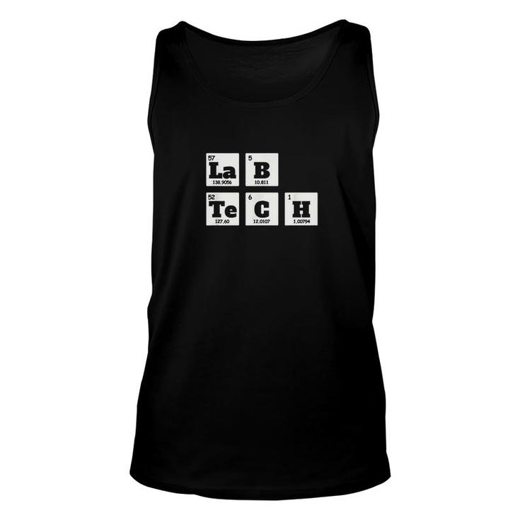 Lab Tech Funny Periodic Table Elements Unisex Tank Top
