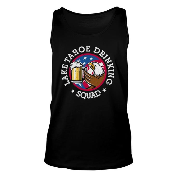 Lake Tahoe Drinking Squad July 4Th Party Costume Beer Lovers Tank Top