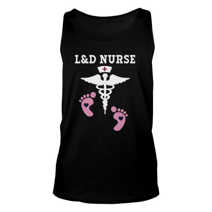 L&D Labor And Delivery Nurse Caduceus Unisex Tank Top