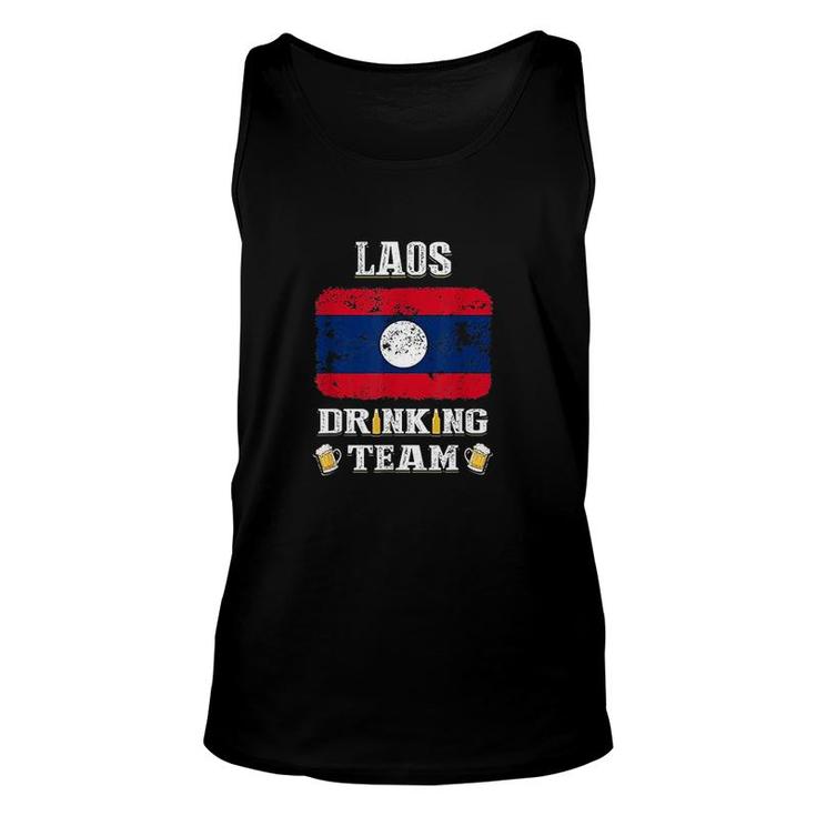 Laos Drinking Team Funny Beer Unisex Tank Top