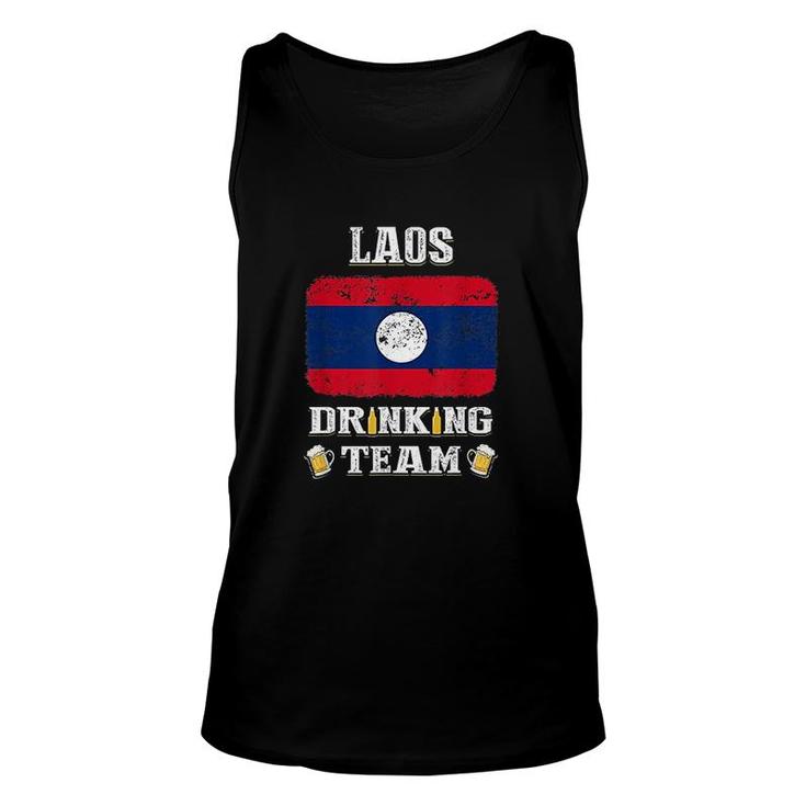 Laos Drinking Team Funny Beer Unisex Tank Top