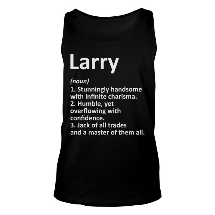 Larry Definition Personalized Name Funny Birthday Gift Idea Unisex Tank Top