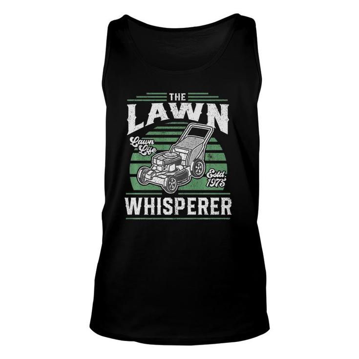 The Lawn Whisperer Grass Mower Mowing Father's Day Tank Top
