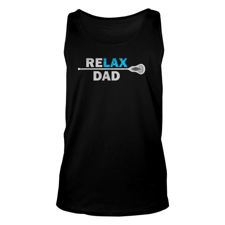 Lax Dad Lacrosse T, Funny Saying Relax Dad T, Unisex Tank Top