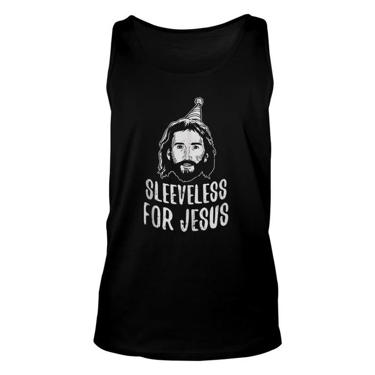Sleeveless For Jesus Birthday Christmas In July Summer Tank Top