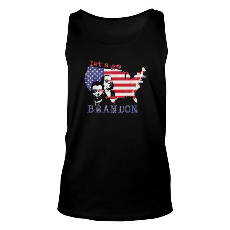 Let’S Go Brandon, Benjamin Franklin-Abraham Lincoln Tee Unisex Tank Top