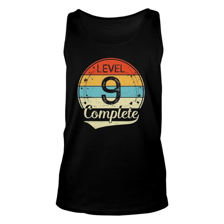 Level 9 Complete 9Th Wedding Anniversary Gift Him Her Unisex Tank Top