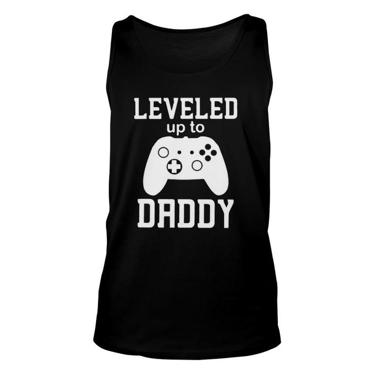 Leveled Up To Daddy Controller Game Father's Day Unisex Tank Top