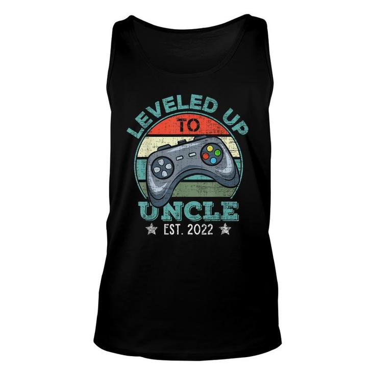Leveled Up To Uncle 2022 Video Gamer Soon To Be Uncle 2022  Unisex Tank Top