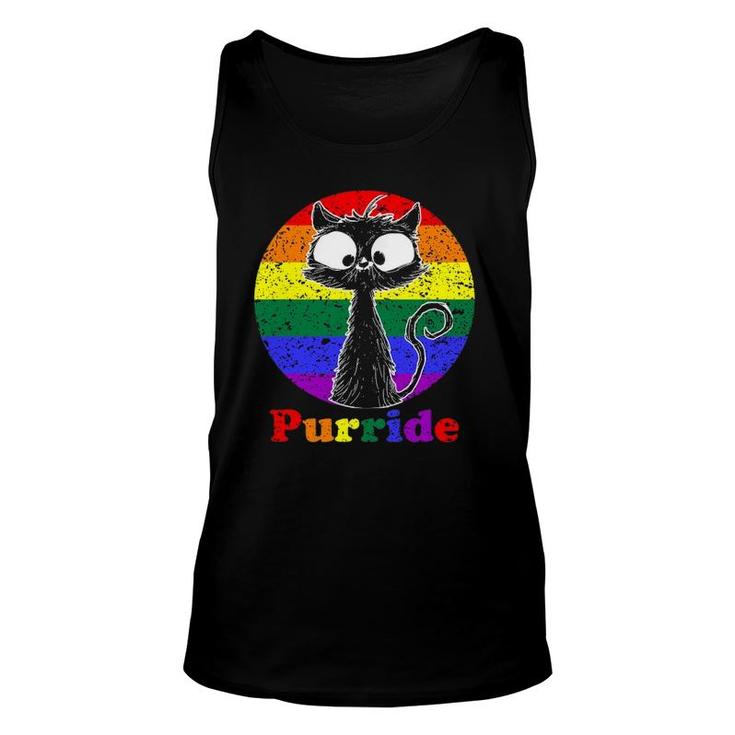 Lgbt Cat Lovers Purride Flag Gay Pride Month Lgbtq Unisex Tank Top