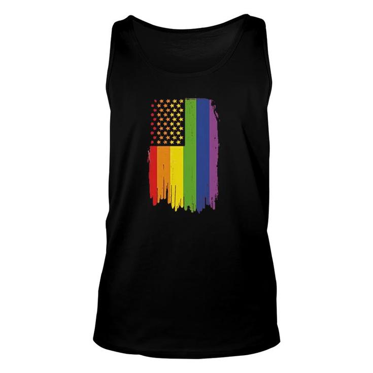 Lgbt Flag Rainbow Flag Neon Gay Pride Unisex Tank Top