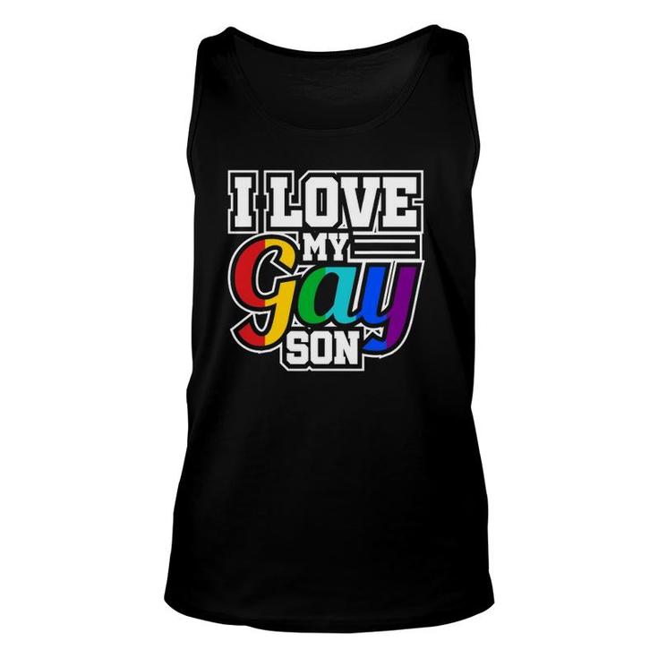 Lgbt Lesbian Gay Pride I Love My Gay Son Unisex Tank Top