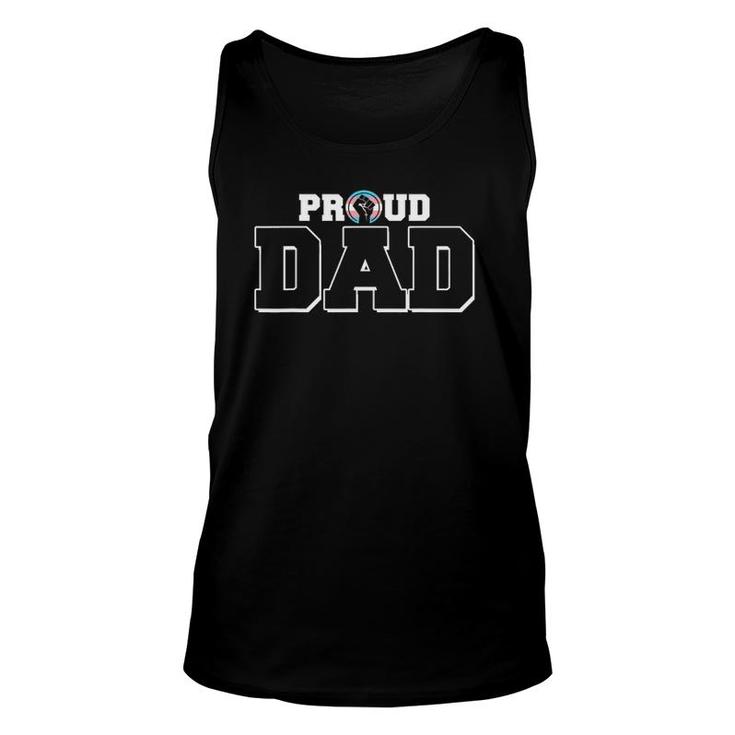 Lgbt Trans Flag Fathers Day Proud Dad From Transgender Son Unisex Tank Top