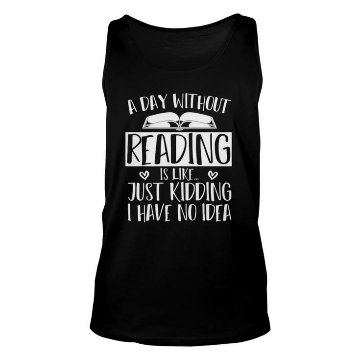 Library Book Nerd Gift Bibliophile Funny Reading Unisex Tank Top