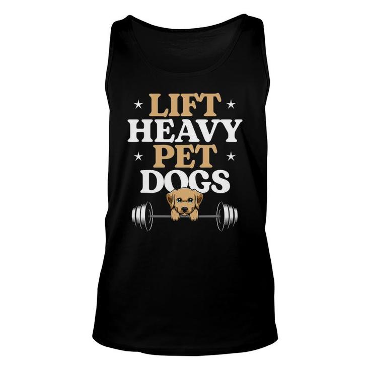 Lift Heavy Pet Dogs Bodybuilding Weight Training Gym Unisex Tank Top