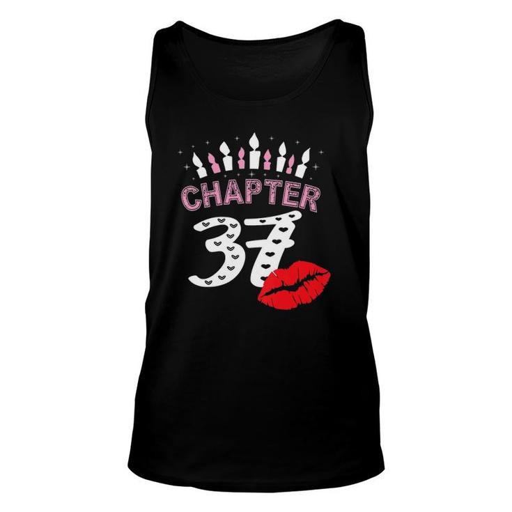 Womens Women Lips T Chapter 37 Years Old 37Th Birthday Tank Top