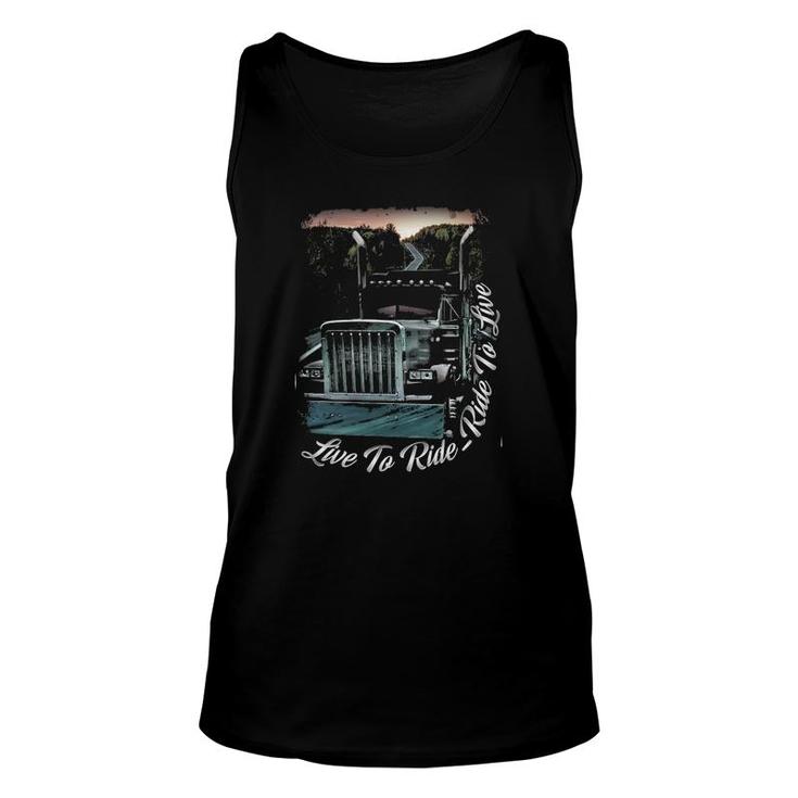 Live To Ride Ride To Live Unisex Tank Top